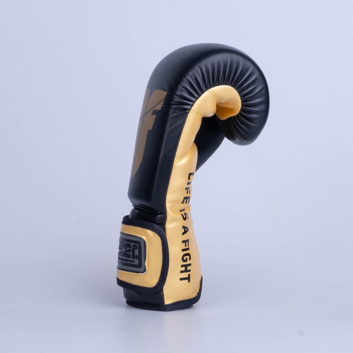 Fighter Boxhandschuhe Training PU – schwarz/gold, FBG-TRP-001