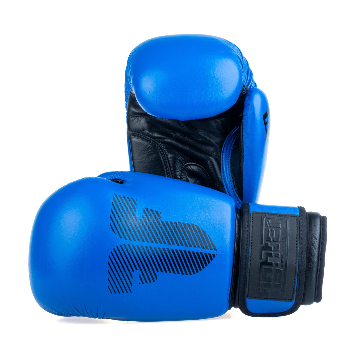 Fighter Boxhandschuhe Round – blau, 1376-RNDXB
