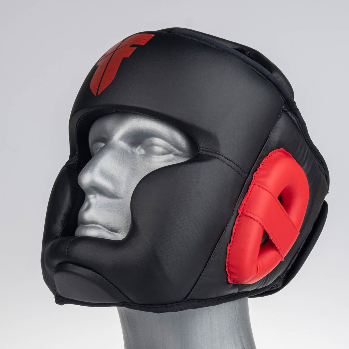 Fighter Kopfschutz Sparring – schwarz/rot, JE1421PURED