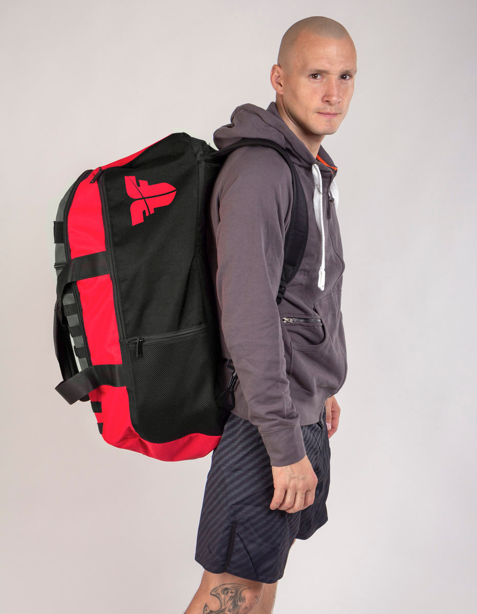 Fighter Sporttasche LINE XL – rot/grau/schwarz, FTBP-01
