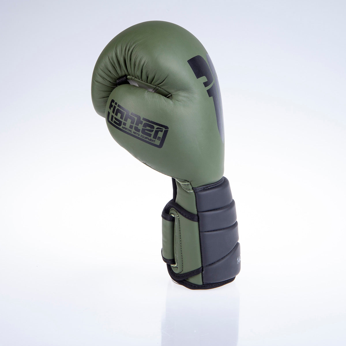 Fighter Boxhandschuhe Sparring – matt khaki/schwarz, FBG-002KB