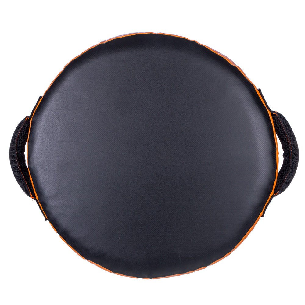 Fighter Round Shield – schwarz/orange, FKSH-08
