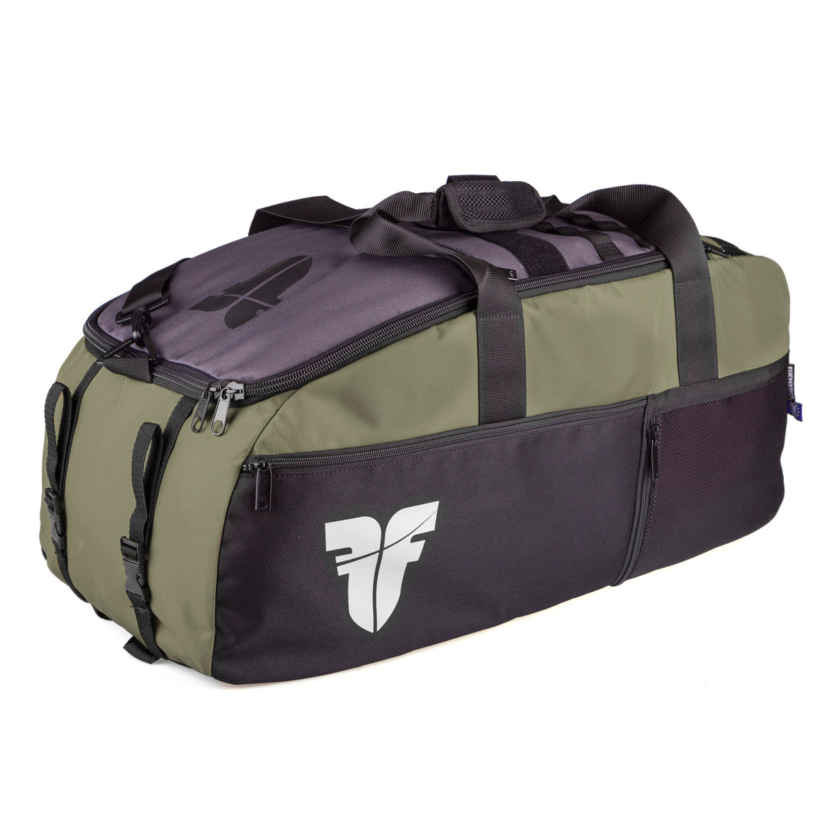 Fighter Sporttasche LINE XL – armeegrün/grau/schwarz, FTBP-03