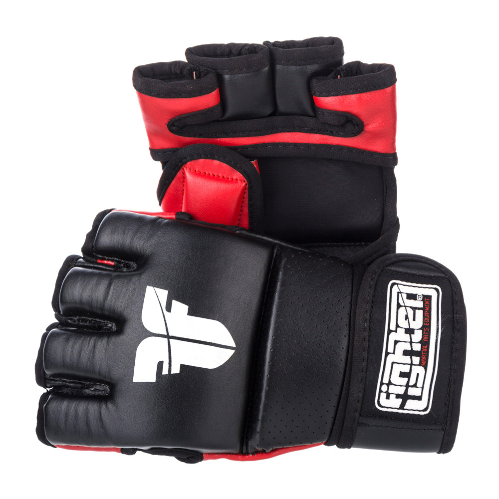 Fighter MMA-Handschuhe – schwarz/rot, FMG01