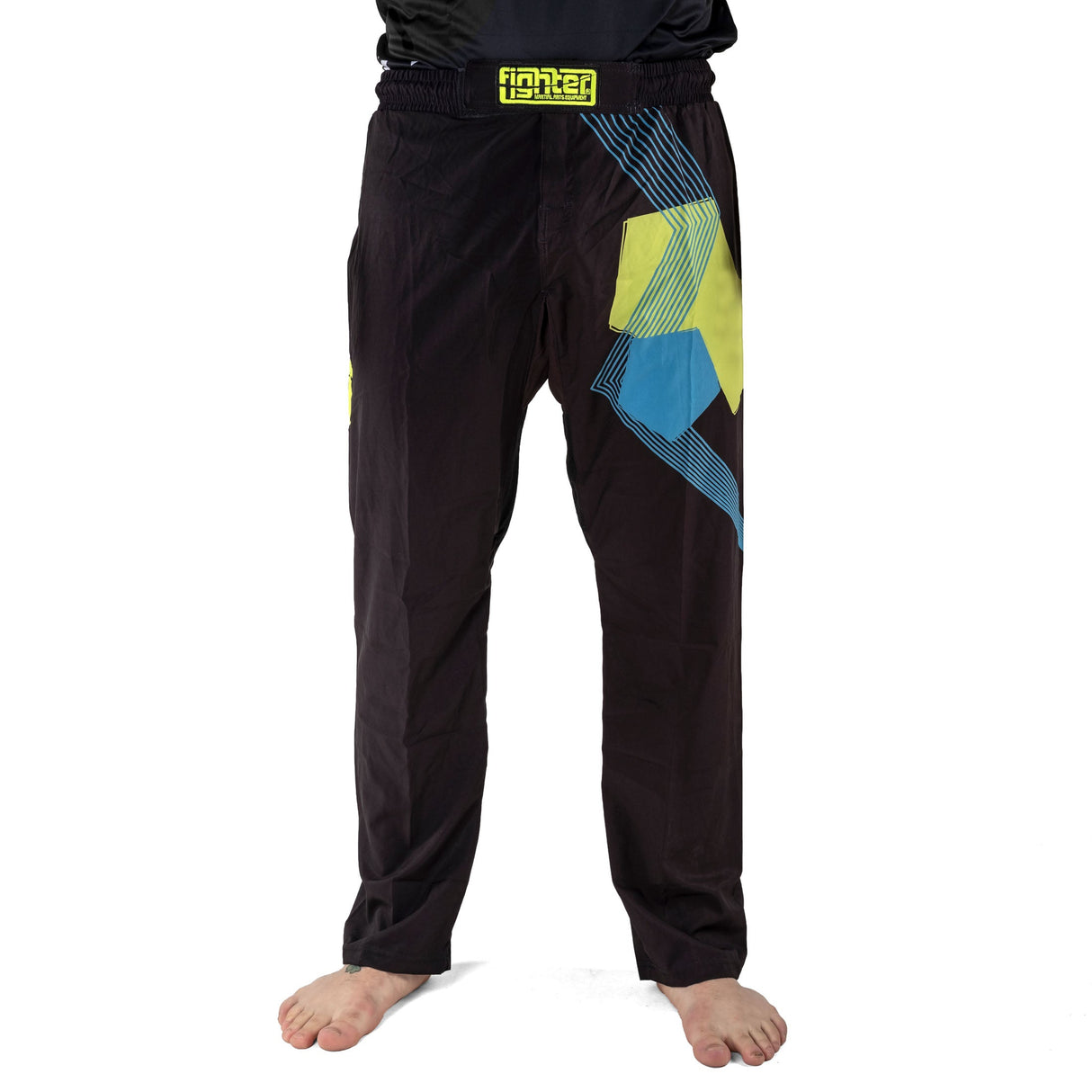 Fighter Pants – FIGHT – schwarz/blau/grün, FF-P003BBY