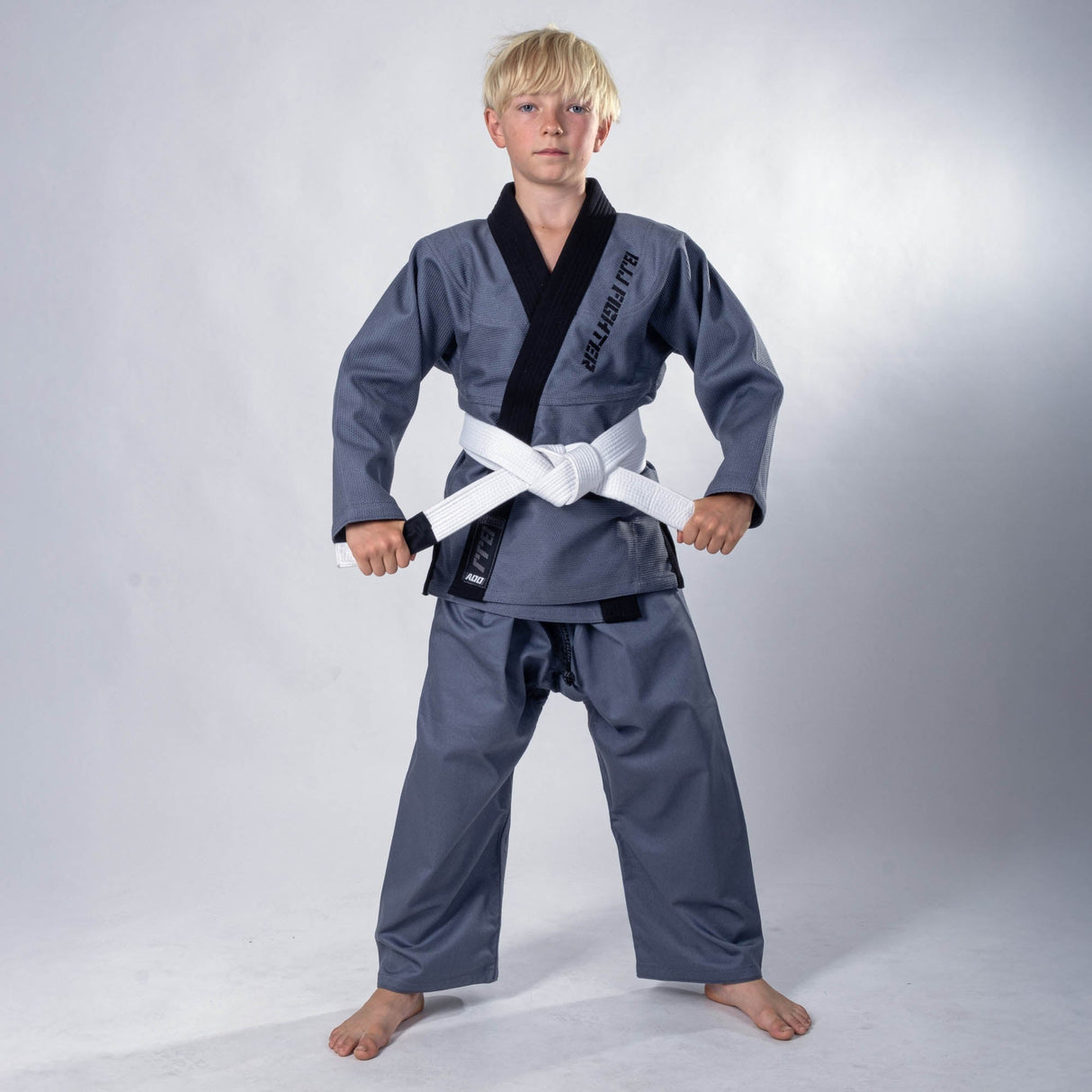 Fighter BJJ-Anzug – grau, BJJU-0902