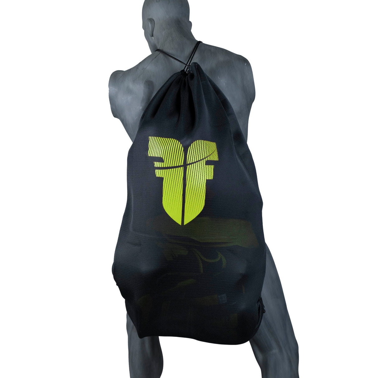 Rucksack Fighter Mesh – schwarz/gelb