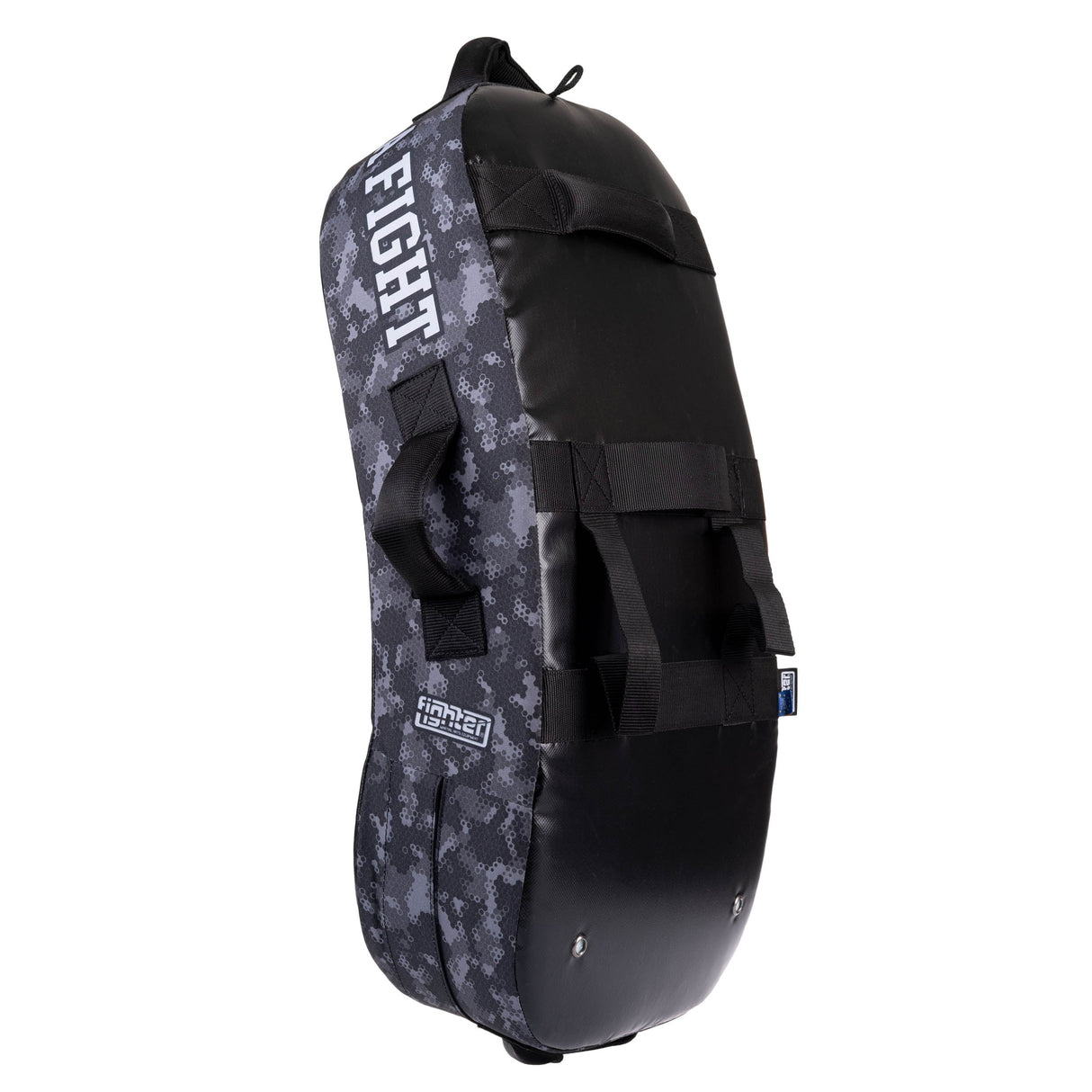 Fighter Kicking Shield – MULTI GRIP – Life is a Fight – Grey Camo, FKSH-29