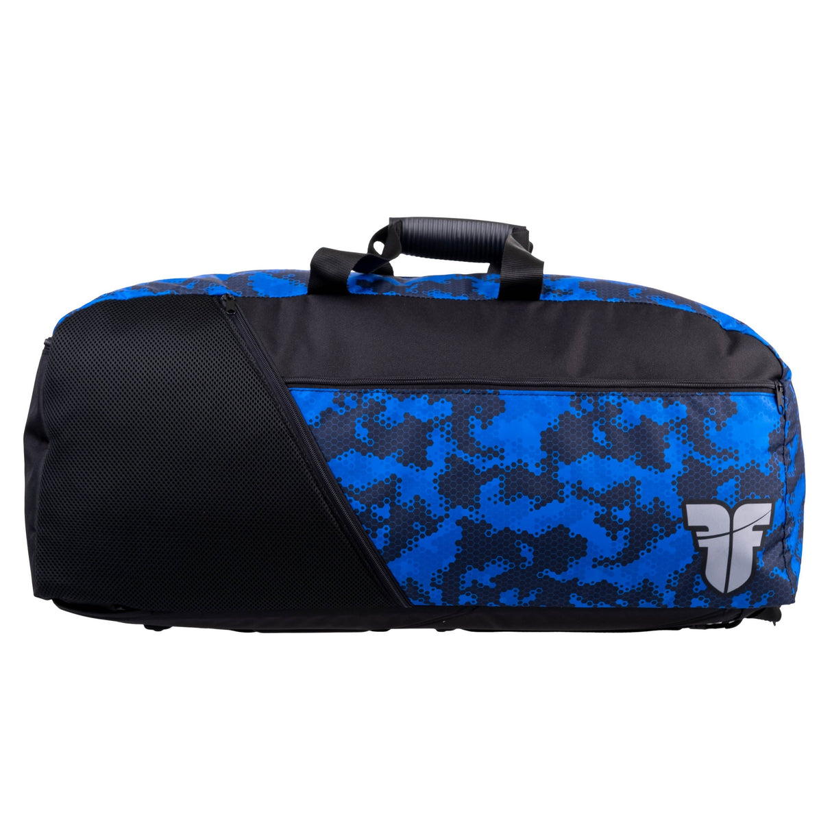 Fighter Sporttasche/Rucksack – blau mit Wabenmuster