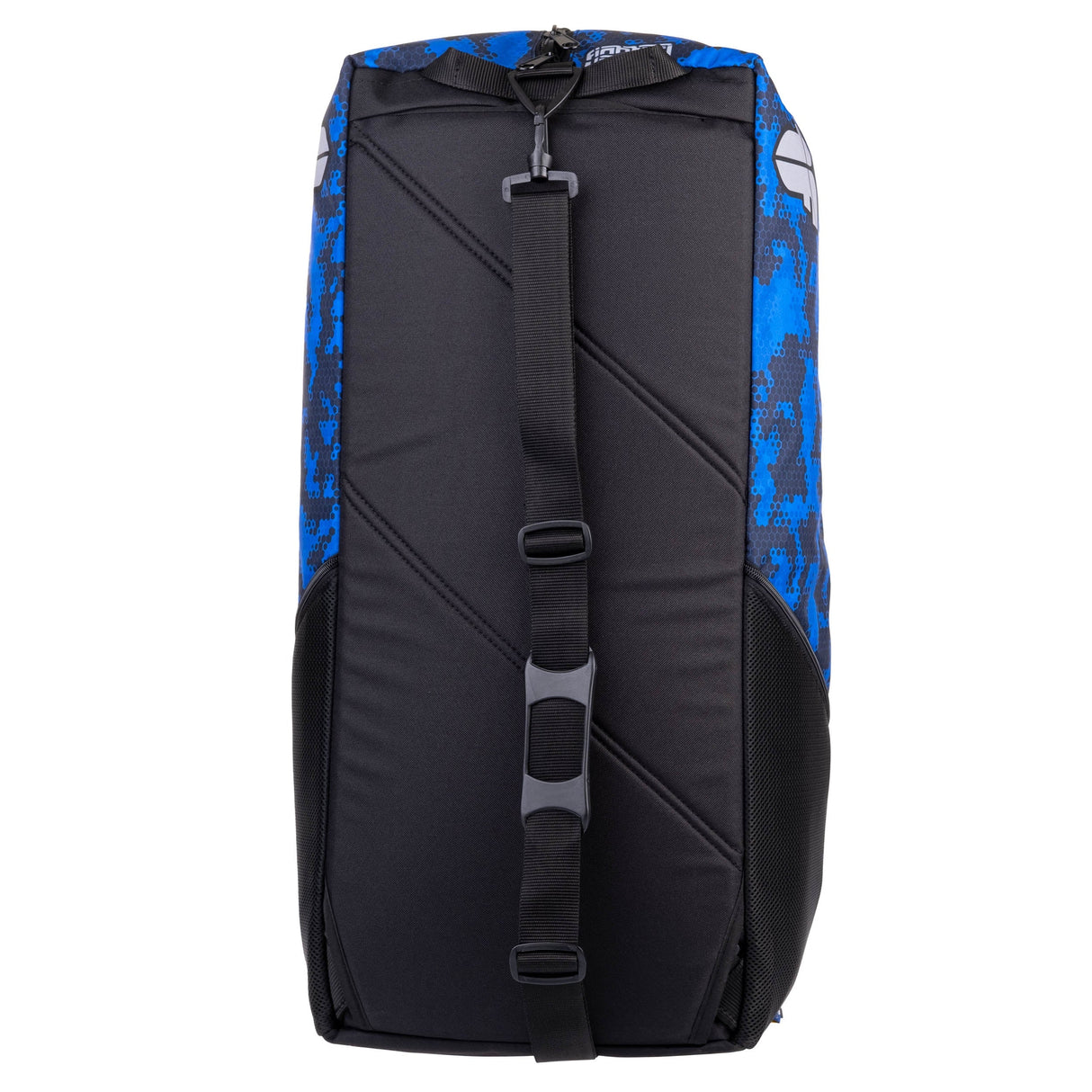 Fighter Sporttasche/Rucksack – blau mit Wabenmuster