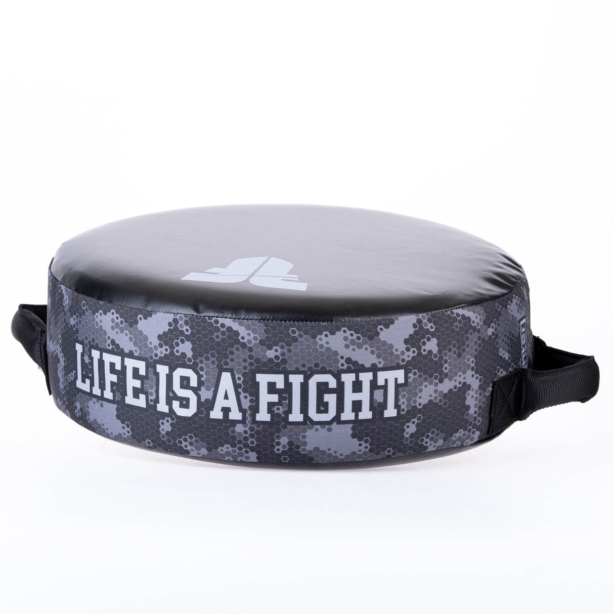 Produkte Fighter Round Shield – Life Is A Fight – Grey Camo, FKSH-33
