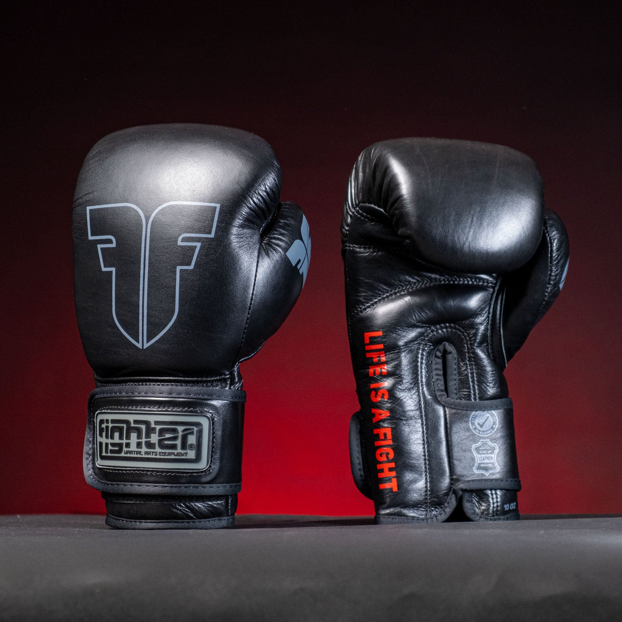 Fighter Training Boxhandschuhe – schwarz, FBG-TRN-005
