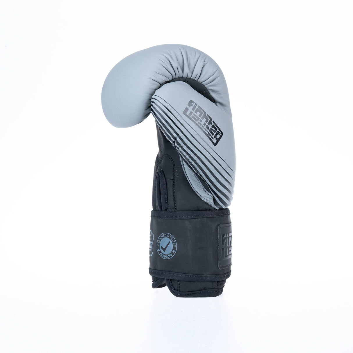 Fighter Boxhandschuhe SPLIT Stripes – grau/schwarz