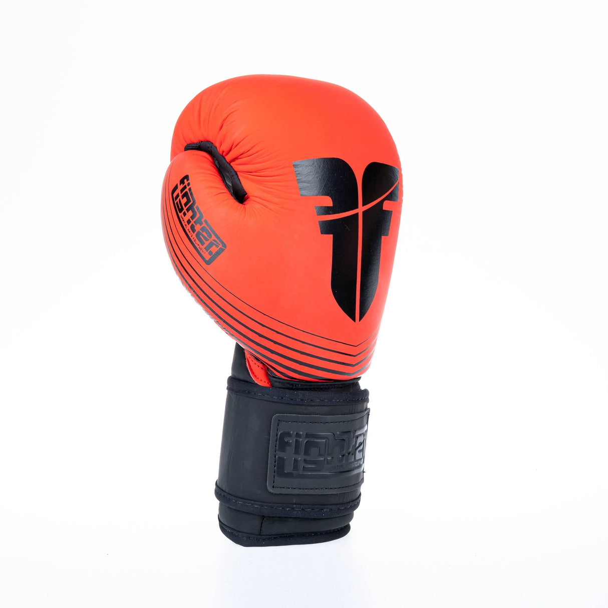 Fighter Boxhandschuhe SPLIT Stripes – rot/schwarz