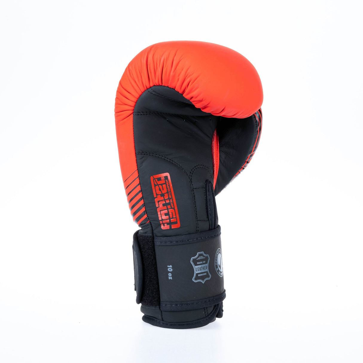 Fighter Boxhandschuhe SPLIT Stripes – rot/schwarz