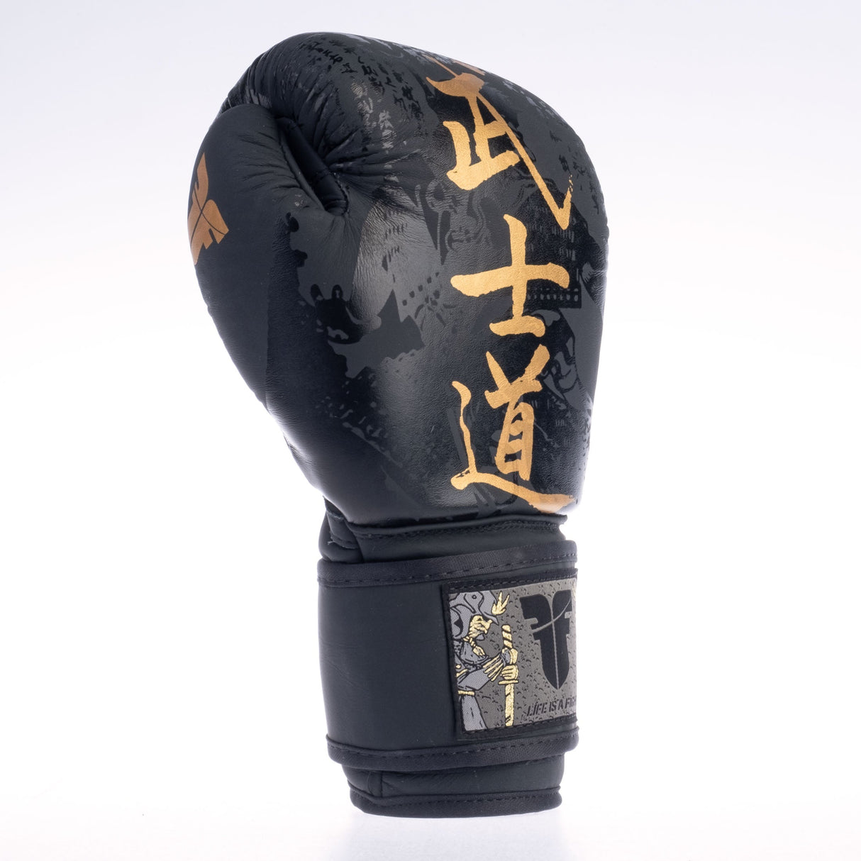 Fighter Samurai Boxhandschuhe – schwarz/gold, FBG-006-SBK