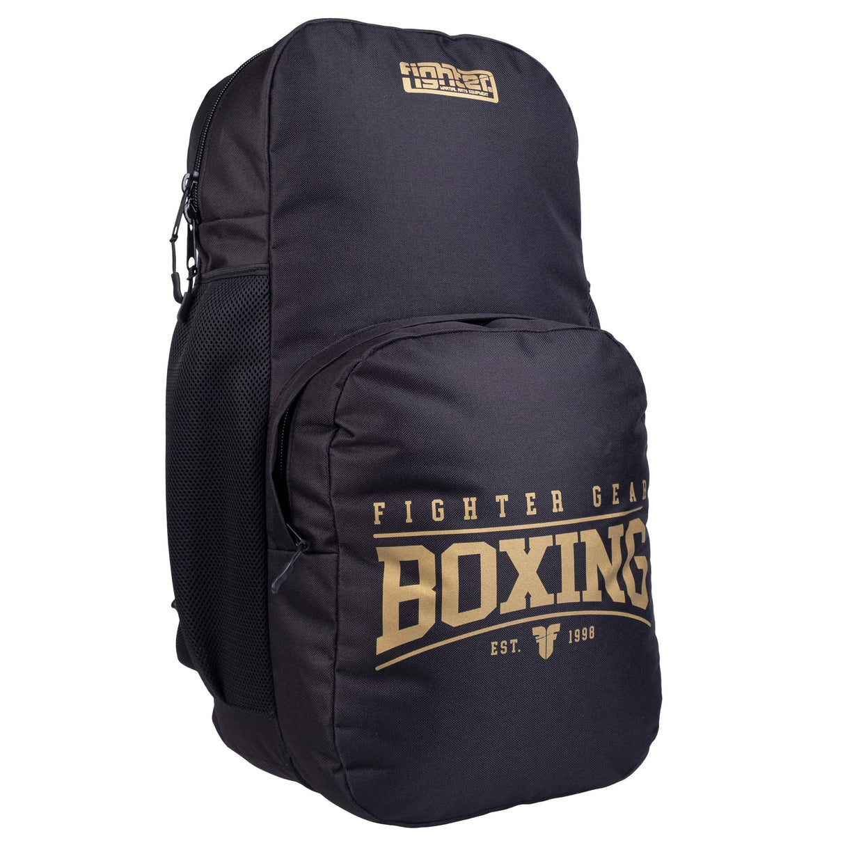 Fighter Rucksack M Boxing – schwarz/gold, FBG-25-BX
