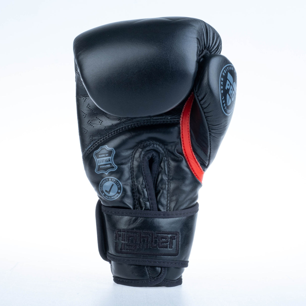 Fighter Boxhandschuhe Pro – schwarz, FBG-PRO-002