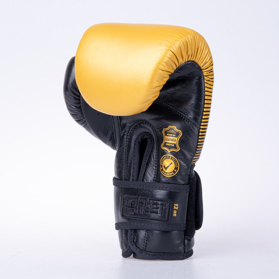 Fighter Pro Boxhandschuhe – gold/schwarz, FBG-PRO-005