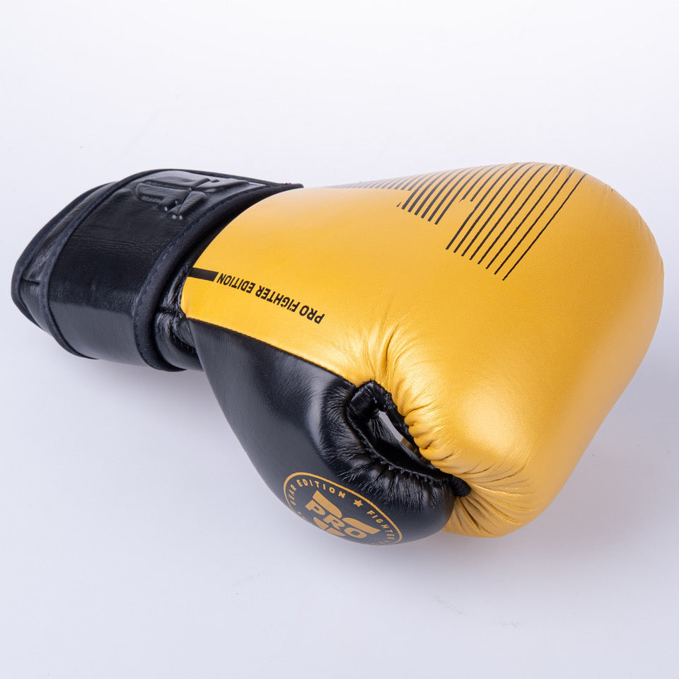 Fighter Pro Boxhandschuhe – gold/schwarz, FBG-PRO-005