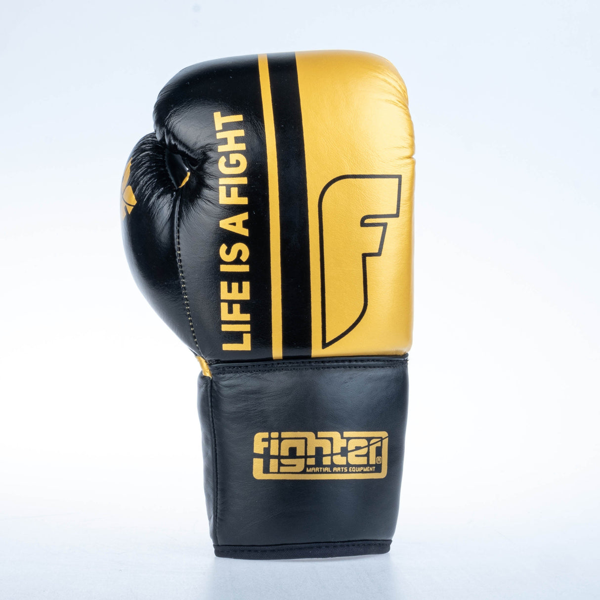 Fighter Boxhandschuhe Competition – schwarz/gold, FBGF-002GL
