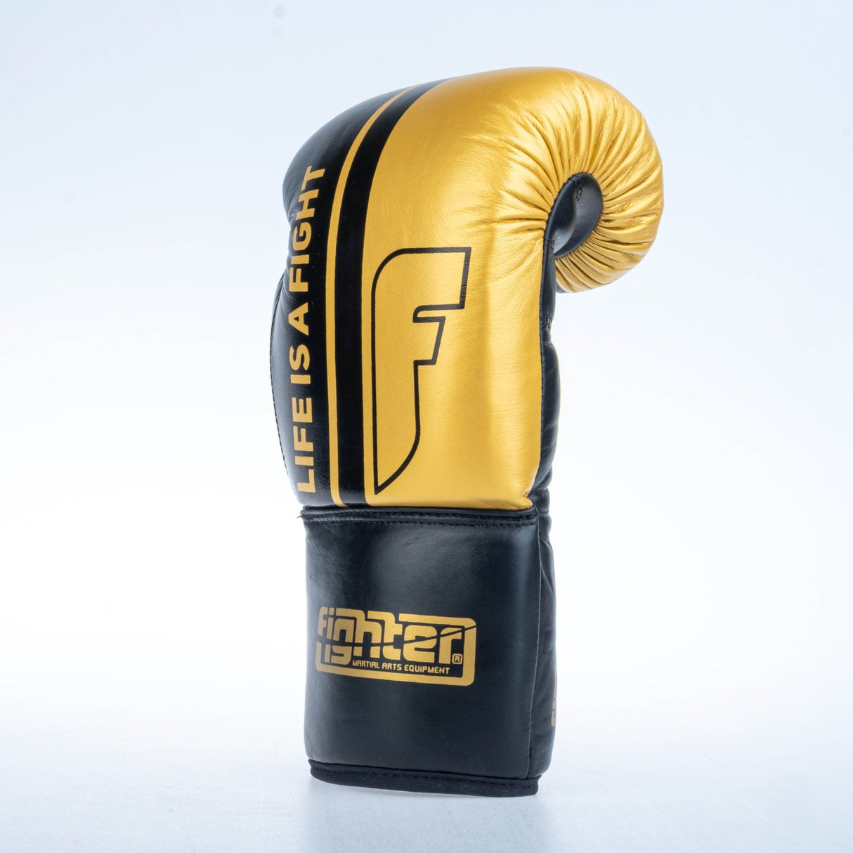Fighter Boxhandschuhe Competition – schwarz/gold, FBGF-002GL