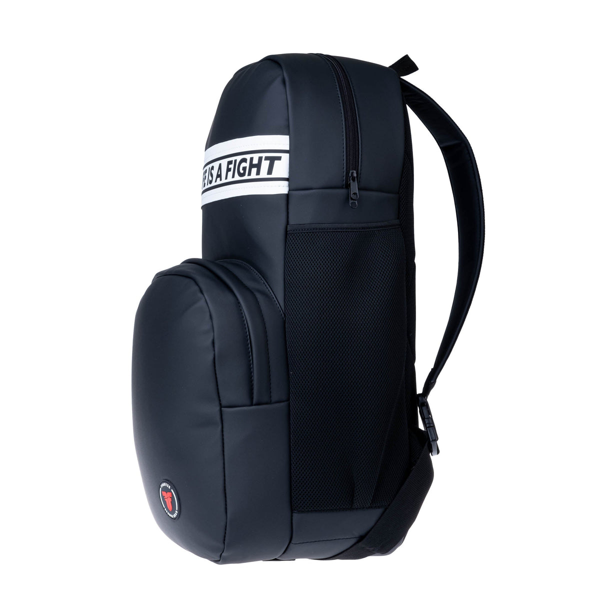 Fighter Rucksack Kunstleder – schwarz