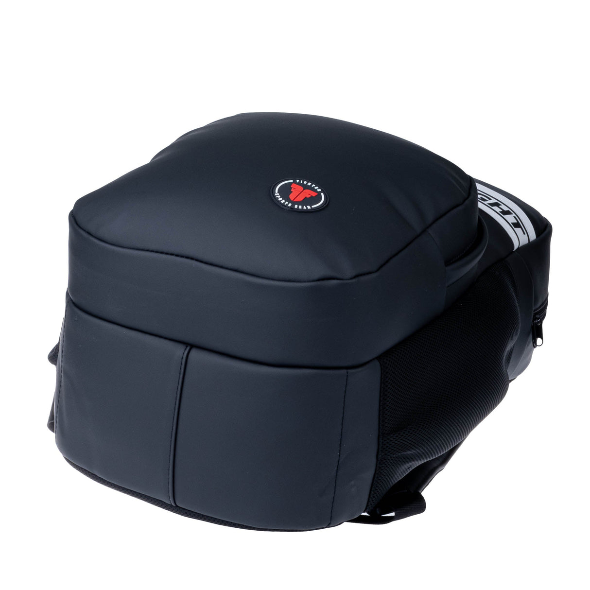 Fighter Rucksack Kunstleder – schwarz