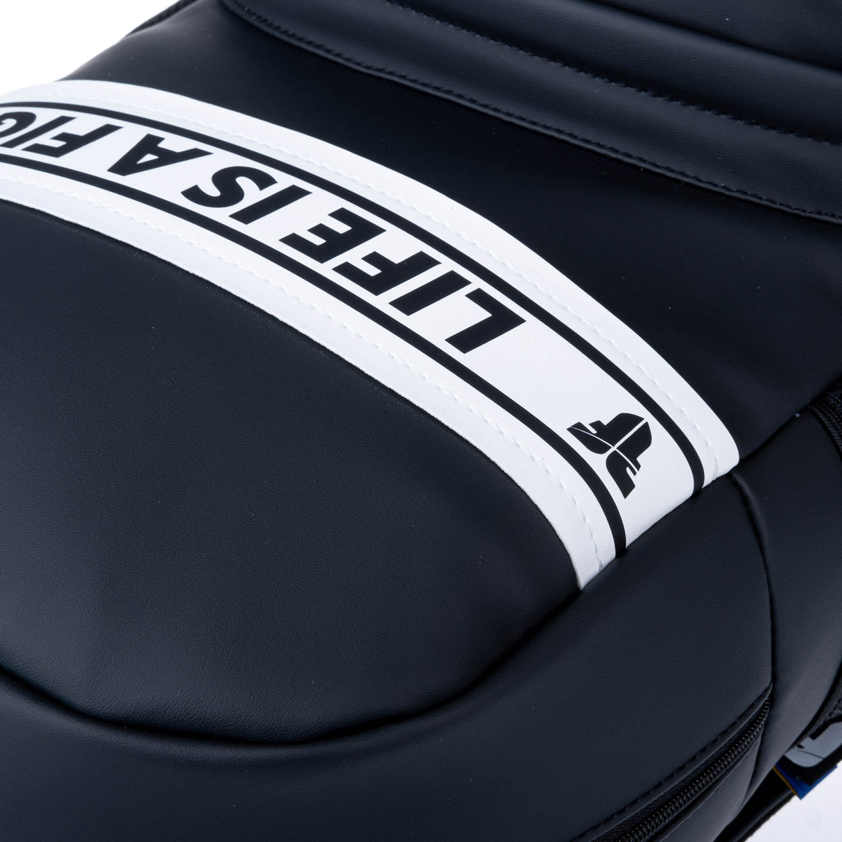 Fighter Rucksack Kunstleder – schwarz