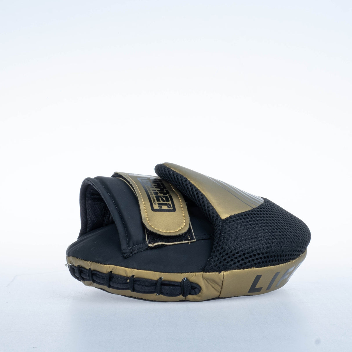 Fighter Round Shield Pro Small – schwarz/gold, FSMPR-001-BG