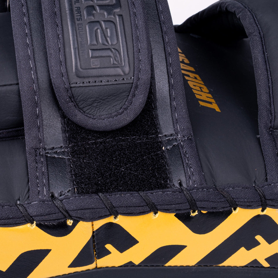 Fighter Thai Pratzen – Schwarz/Gold, FTP-001-12F