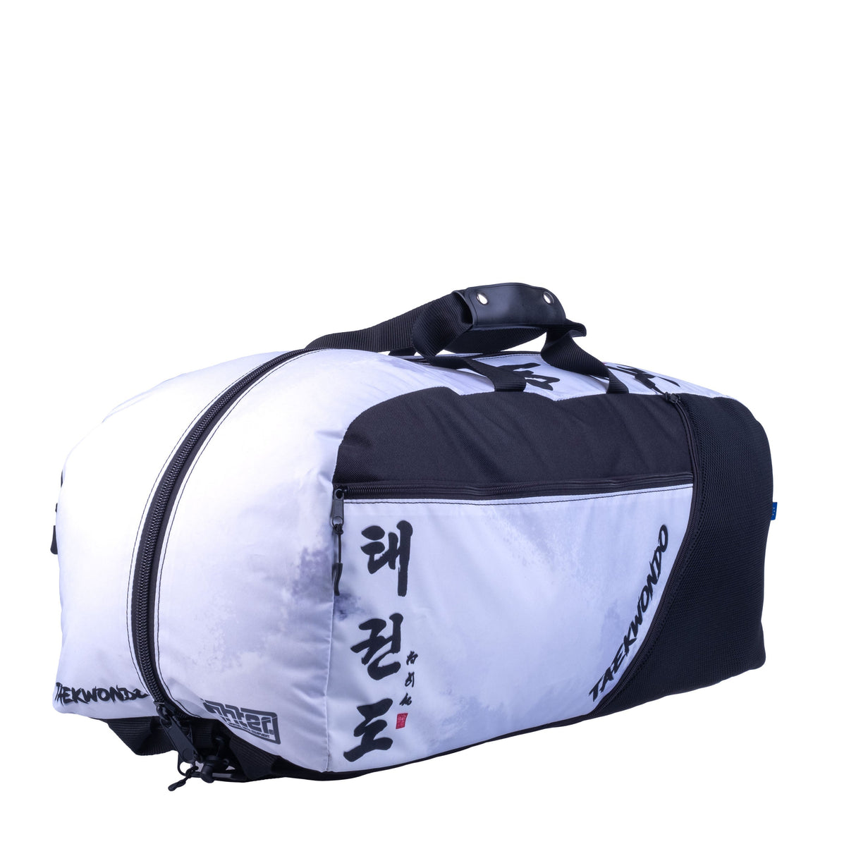 Fighter Sporttasche/Rucksack – Taekwon Do – weiß/grau, FTS-12-TD-PL