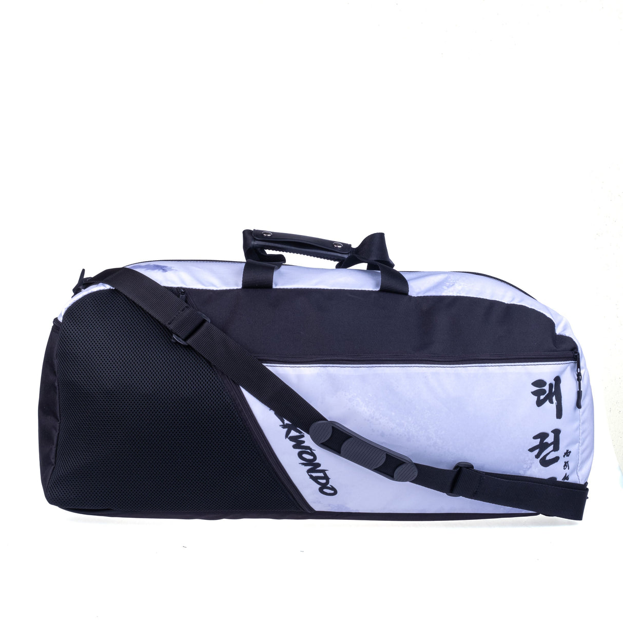 Fighter Sporttasche/Rucksack – Taekwon Do – weiß/grau, FTS-12-TD-PL