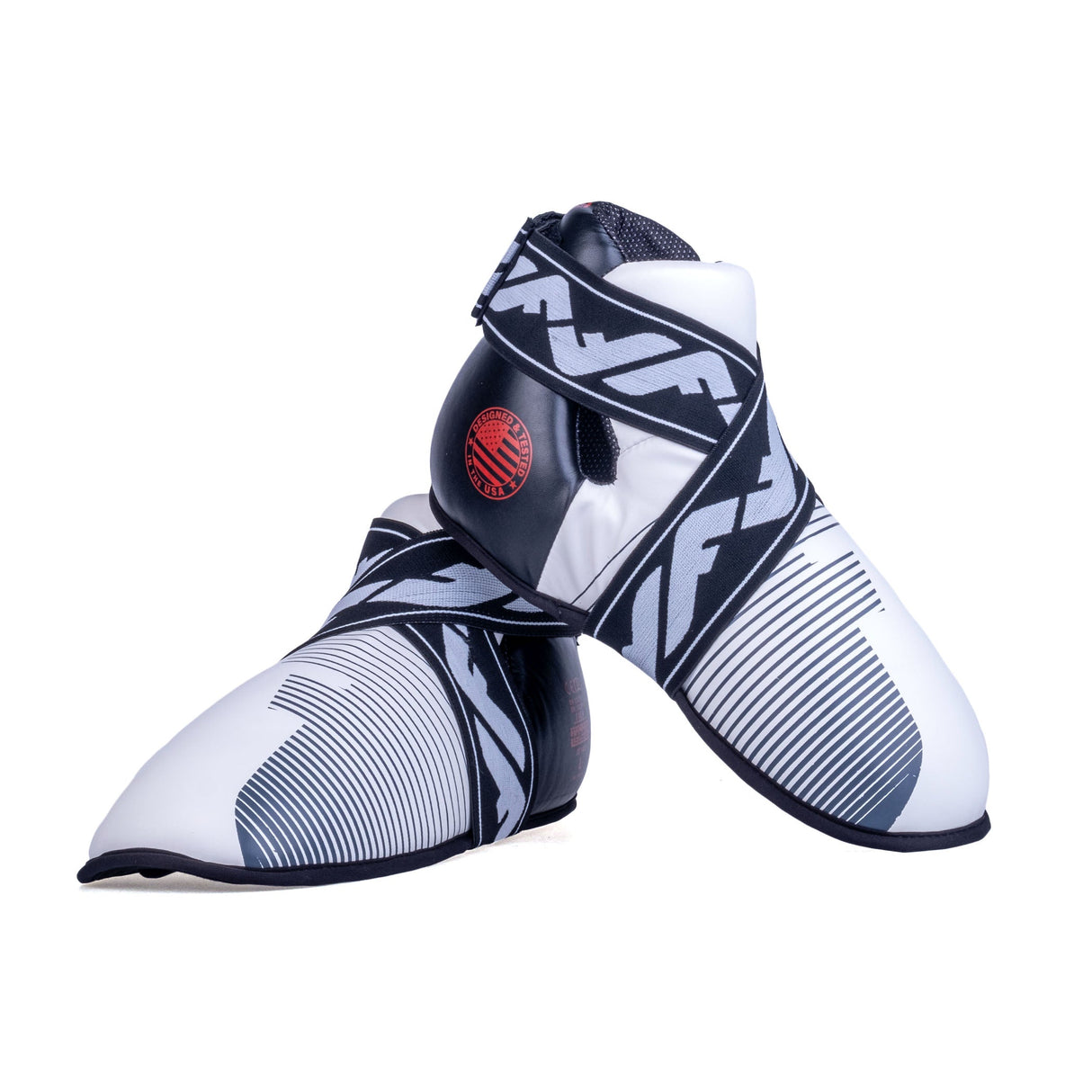 Fighter Fußschützer PRO – weiß/schwarz, JE1455-PRO-0102