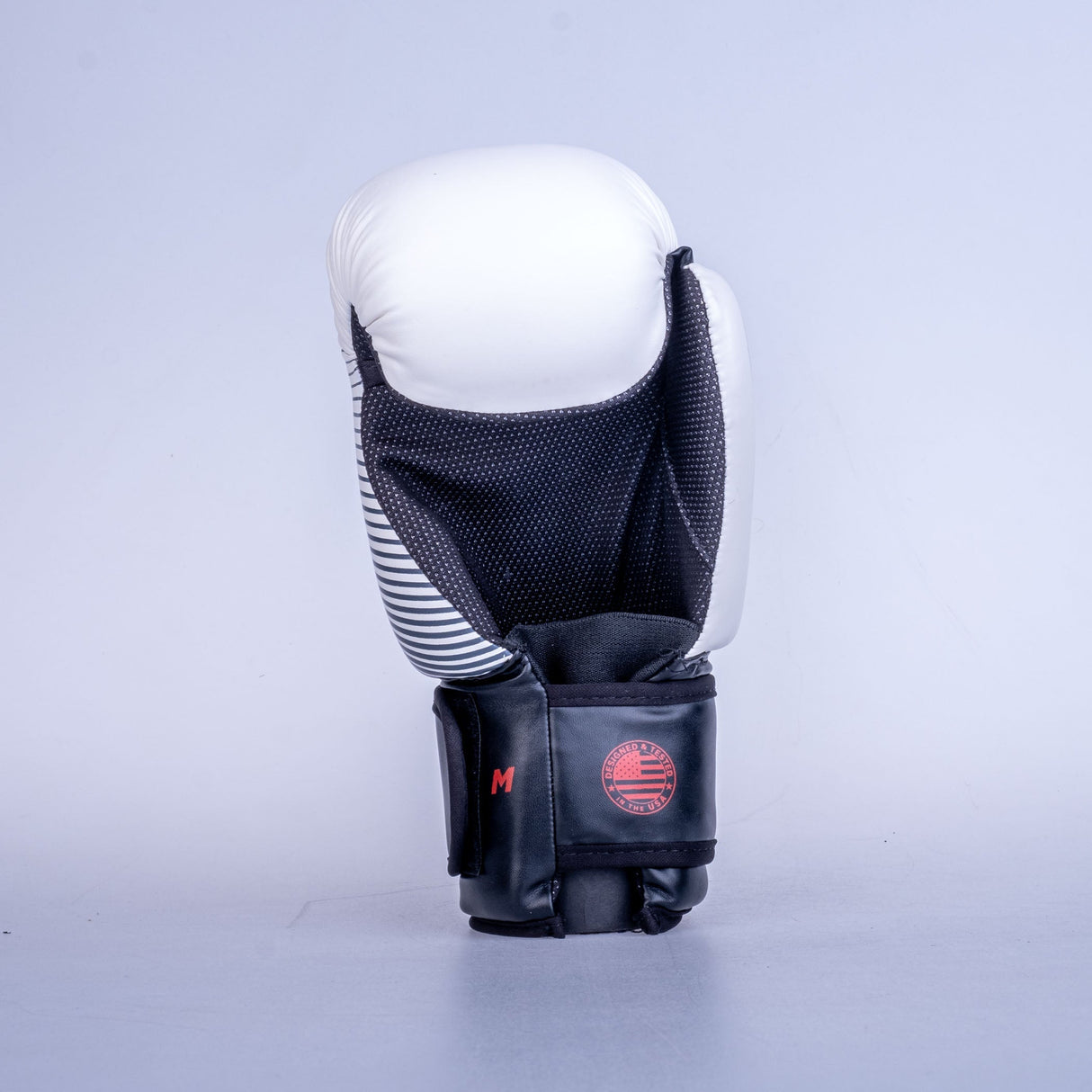 Fighter-Handschuhe mit offener Hand – weiß/schwarz, OHF-PRO-0102