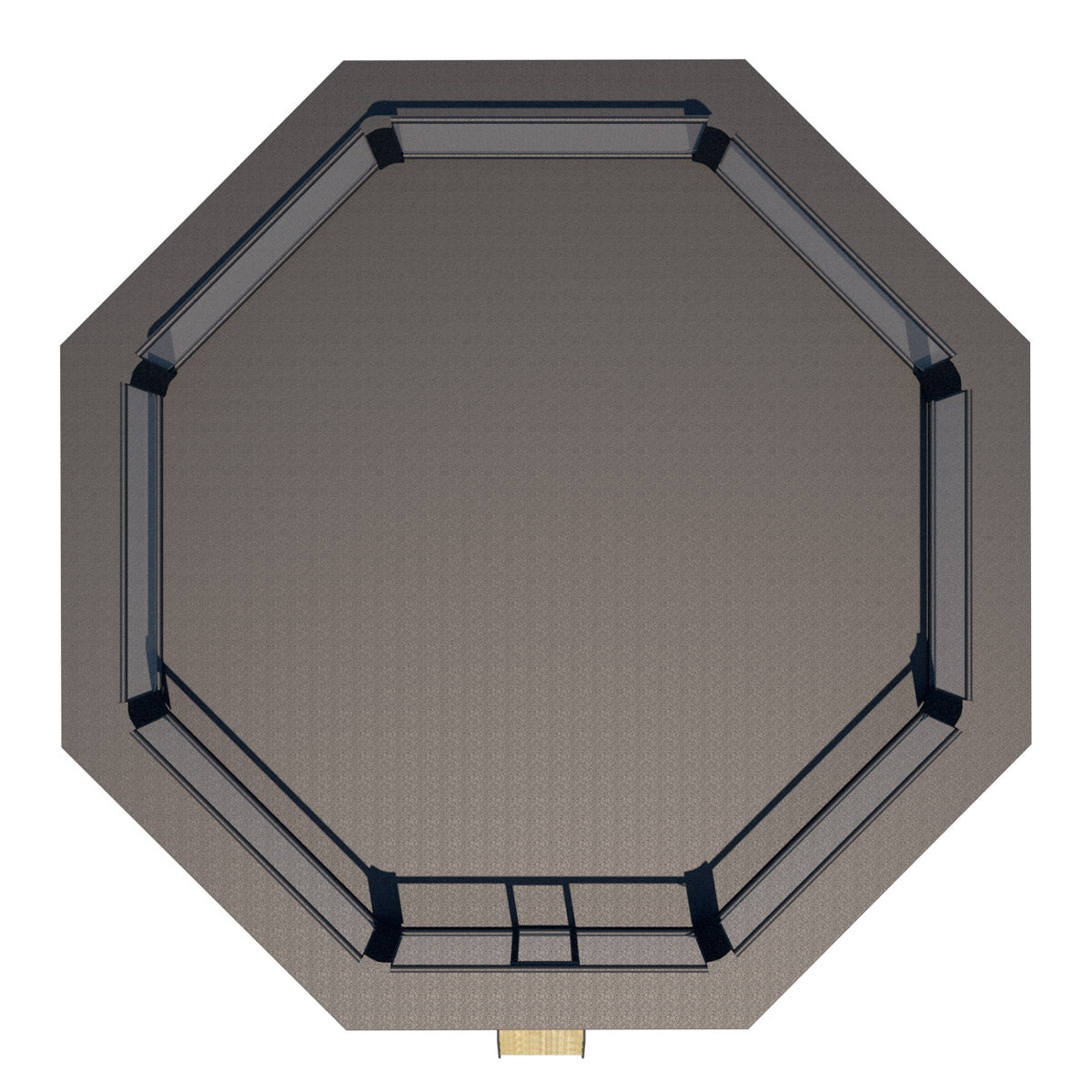 MMA-Wettkampfkäfig 7 x 7 m + Gehweg 1 m – schwarz, 7V1002DCH