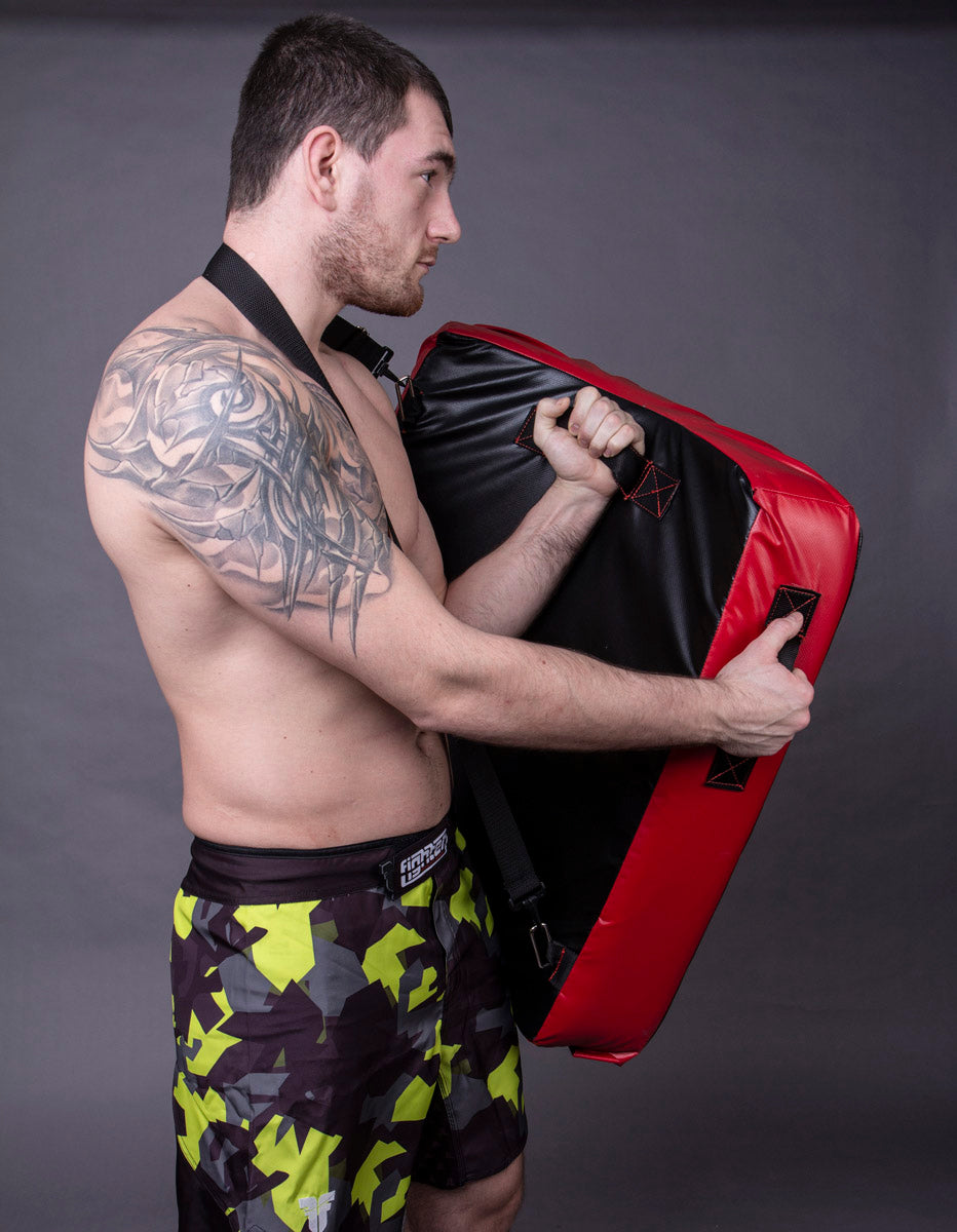 Fighter Kicking/Punching Shield – schwarz/rot, FKPS-01