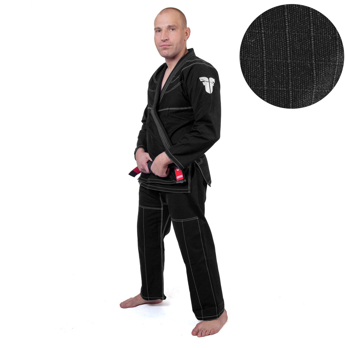Fighter BJJ Ripstop Gi Rip Stop – schwarz, BJJBL-06