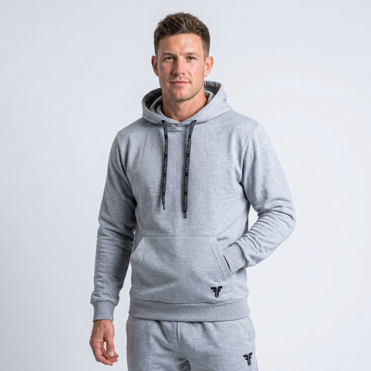 Fighter Hoodie – Grau, F25HD-09