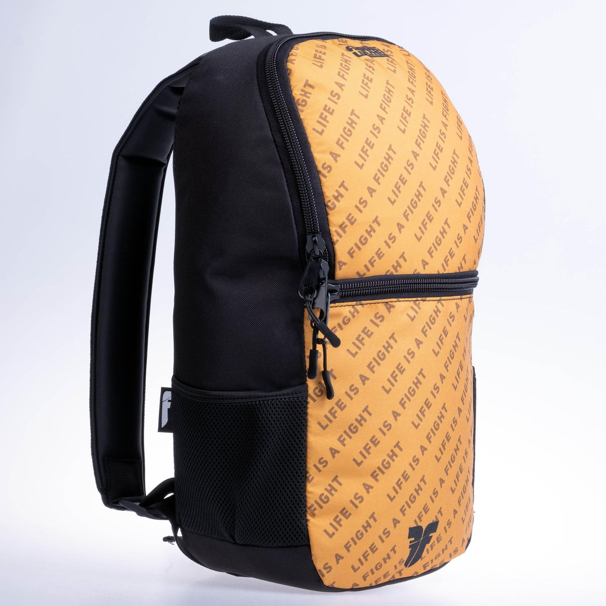 Fighter Rucksack Größe S – braunes Logo