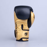 Fighter Boxhandschuhe Training PU – schwarz/gold, FBG-TRP-001