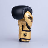 Fighter Boxhandschuhe Training PU – schwarz/gold, FBG-TRP-001