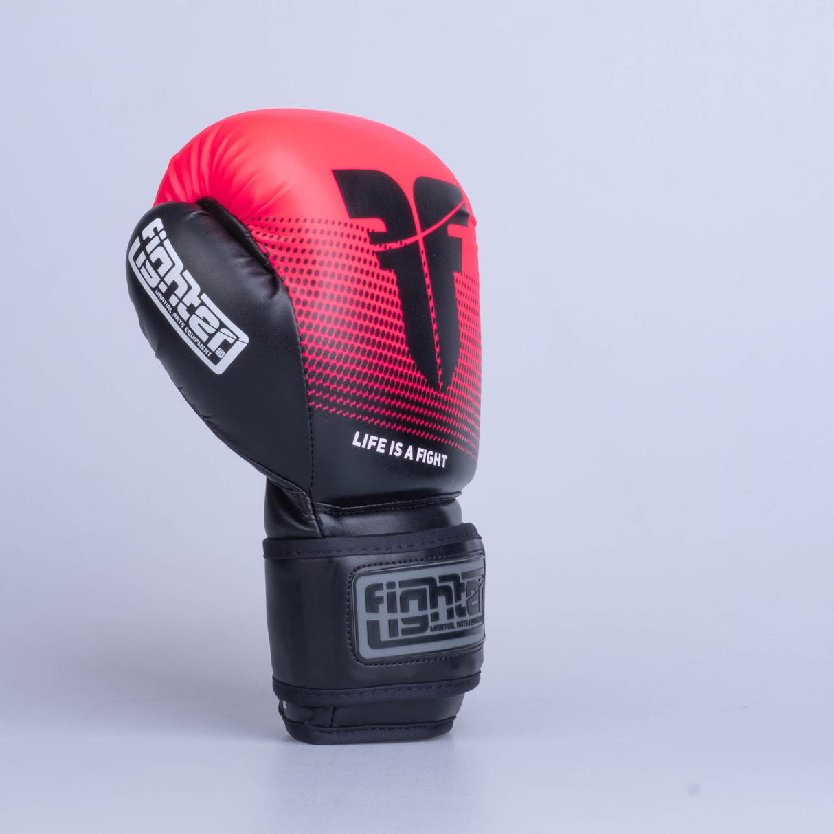 Fighter Boxhandschuhe Training PU – schwarz/pink, FBG-TRP-003