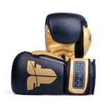 Fighter Boxhandschuhe Training PU – schwarz/gold, FBG-TRP-001