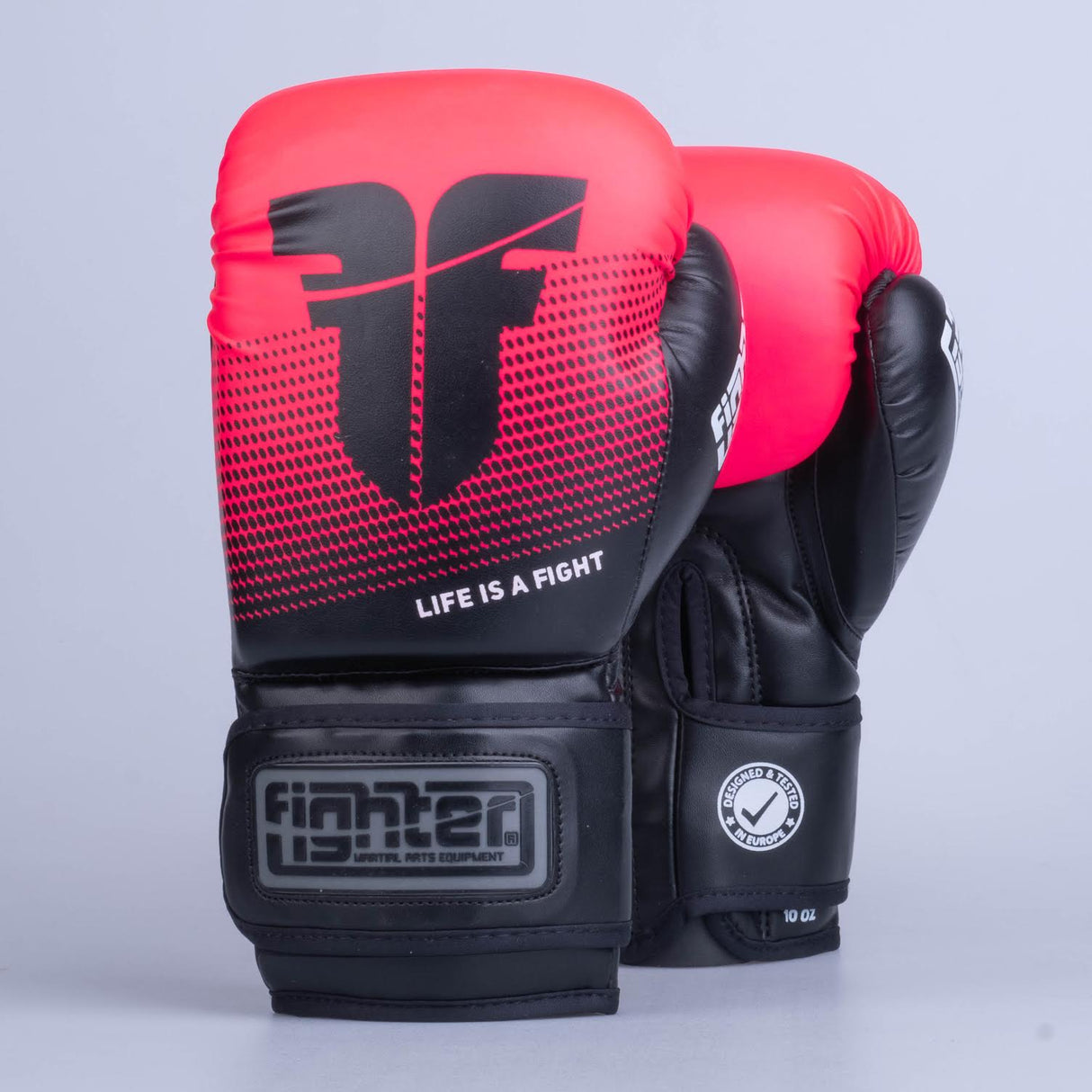 Fighter Boxhandschuhe Training PU – schwarz/pink, FBG-TRP-003