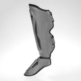 Fighter Schienbeinschoner Thai Ergo – grau/schwarz, FSG-004GB