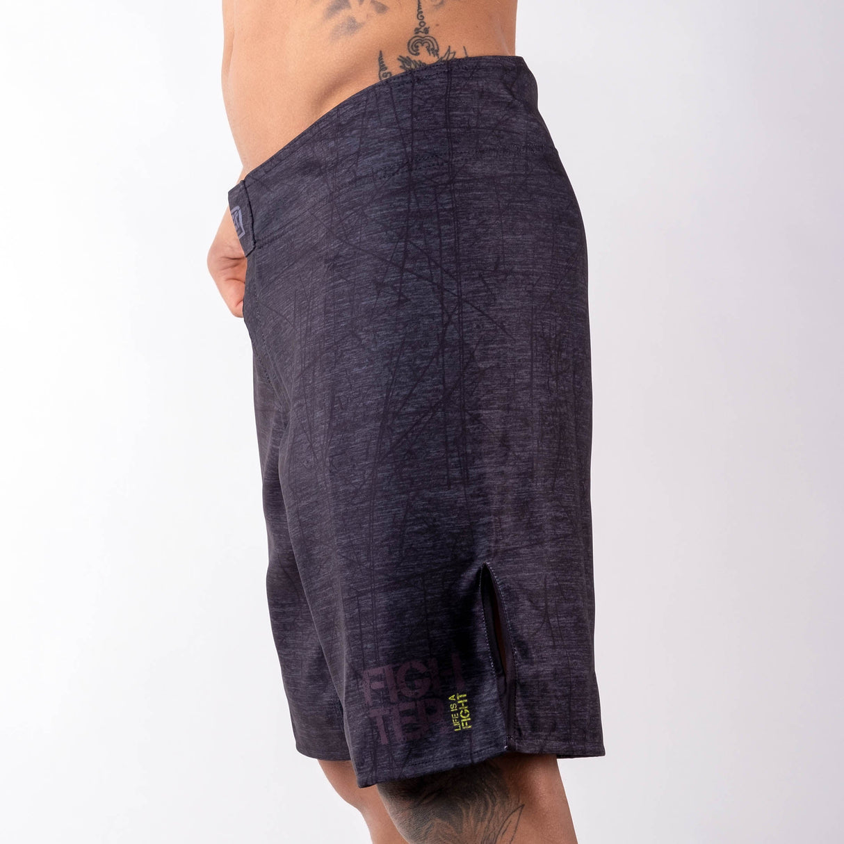 Fighter MMA Shorts – Life is a Fight – grau, FSHM-12