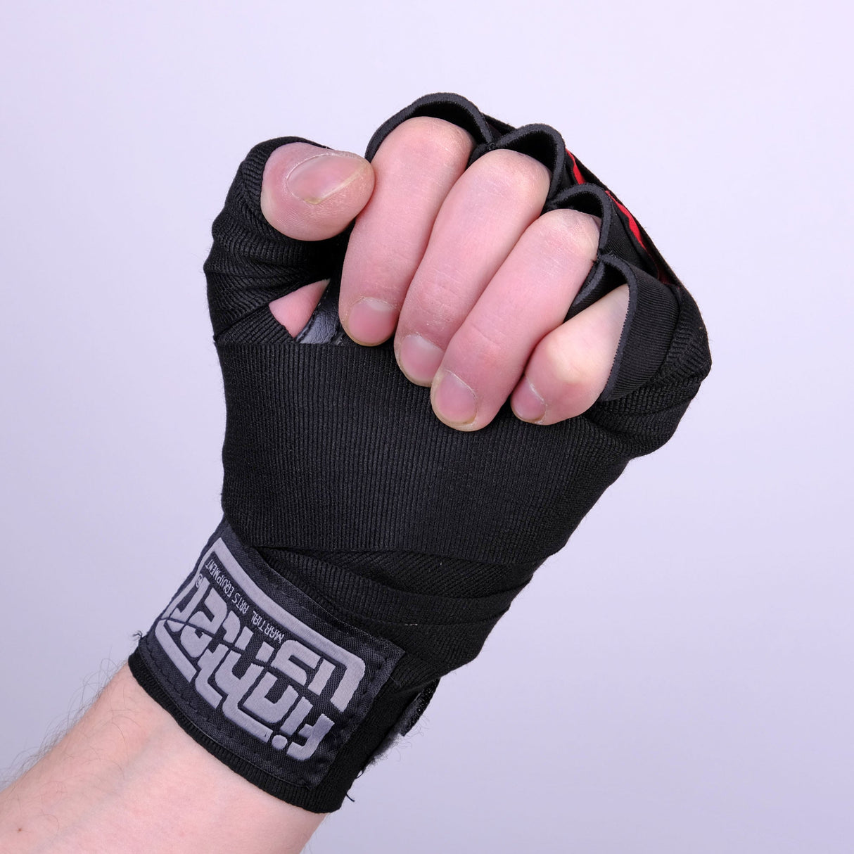 Fighter Strap Gel Hand-Wraps – schwarz/khaki, FGW-001BK