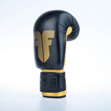 Fighter Boxhandschuhe Round – schwarz/gold, 1376-RNDXG