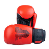 Fighter Boxhandschuhe Round – rot, 1376-RNDXR